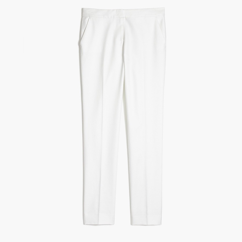 J by J.Crew Cotton Work Pant in White